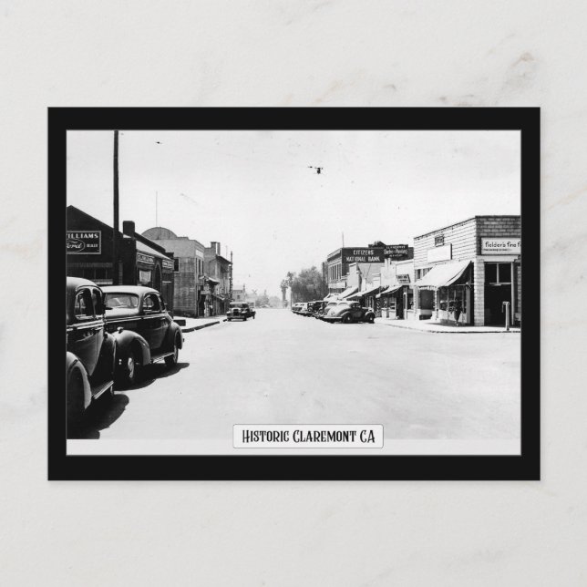 Historischer Claremont - Postkarte (Vorderseite)