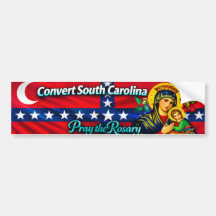 Historischer Convert South Carolina Aufkleber Autoaufkleber