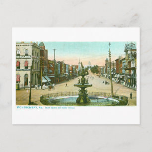 Historischer Court Square in Montgomery, Alabama Postkarte
