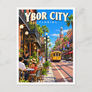 Historischer Distrikt Ybor City Tampa Florida Reis Postkarte