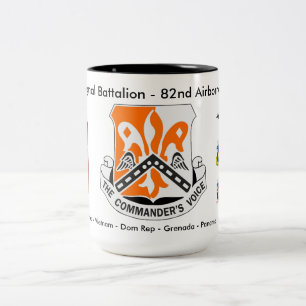 Historischer Kaffeebecher der 82. Signal-Bataillon Zweifarbige Tasse