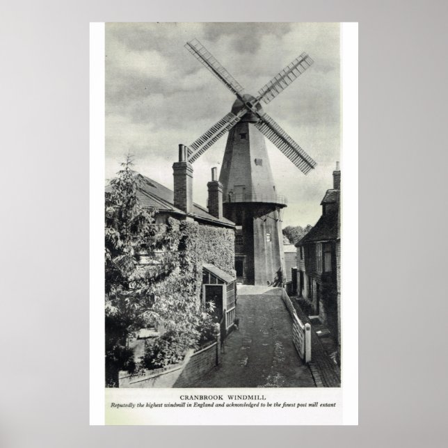 Historischer Kent, Cranbrook Windmill Poster (Vorne)