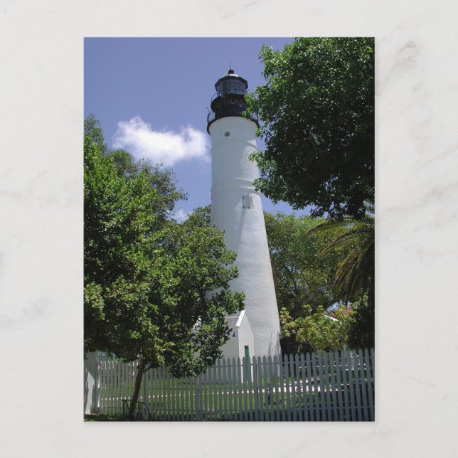 Historischer Key West LIghthouse Postkarte (Vorderseite)