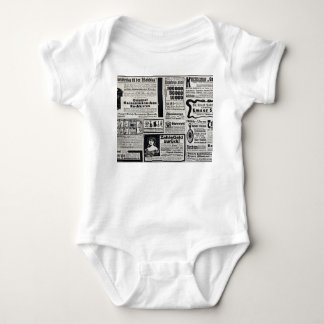 Historischer Kiew: Illustration der Zeitung 1917 Baby Strampler
