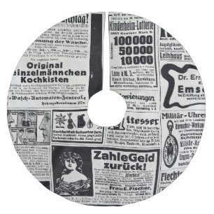 Historischer Kiew: Illustration der Zeitung 1917 Polyester Weihnachtsbaumdecke