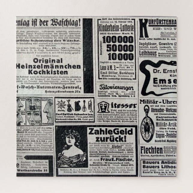 Historischer Kiew: Illustration der Zeitung 1917 Puzzle (Vertikal)