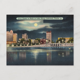 Historischer Lake Mirror, Lakeland, Florida Postkarte