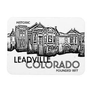 Historischer Leadville Colorado Altstadt-Magnet Magnet