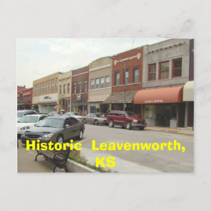 Historischer Leavenworth, KS Postkarte