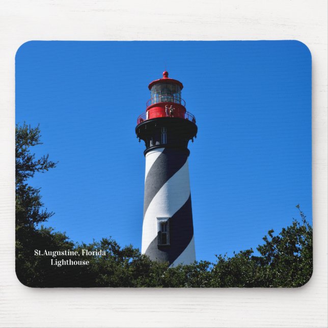 Historischer Leuchtturm St. Augustine, Florida Mousepad (Vorne)