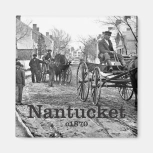 Historischer Nantucket Foto-Andenken-Magnet Magnet
