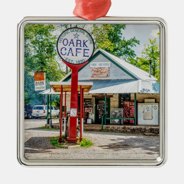 Historischer Oark General Store Ornament Aus Metall (Vorne)