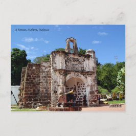 Historischer Ort in Malaysia (A Famosa) Postkarte