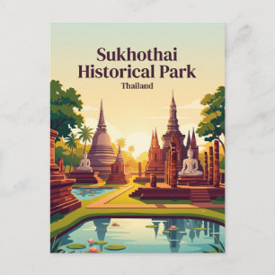 Historischer Park Sukhothai Thailand Postkarte