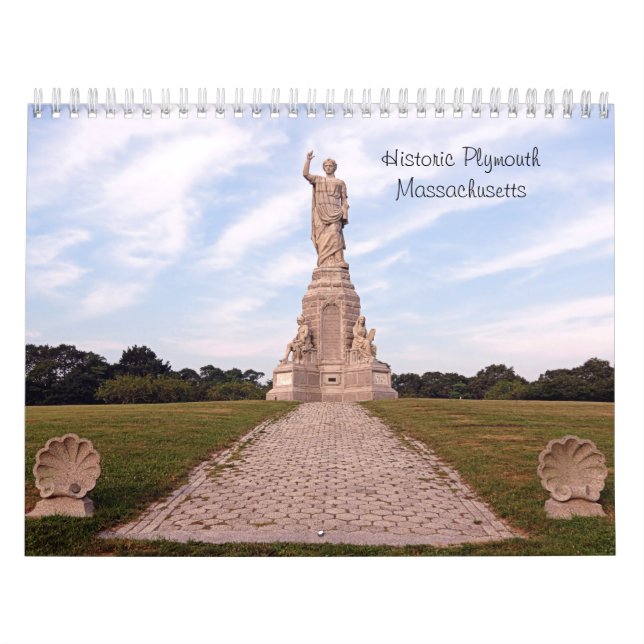 Historischer Plymouth Massachusetts Kalender (Titelbild)