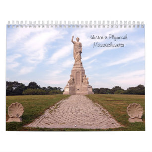 Historischer Plymouth-Massachusetts-Kalender Kalender