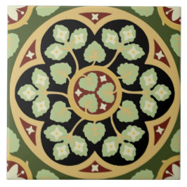 Historischer Pugin 1870-1880er Gothic Design Tile  Fliese