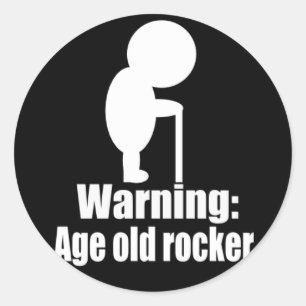 Historischer Rocker-Aufkleber Runder Aufkleber