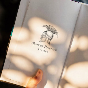 Historischer römischer Zenturio-Helm Ex Libris Buc Permastempel