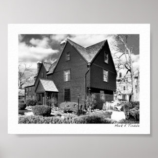 Historischer Salem - Haus der Sieben Gabel - Mini Poster
