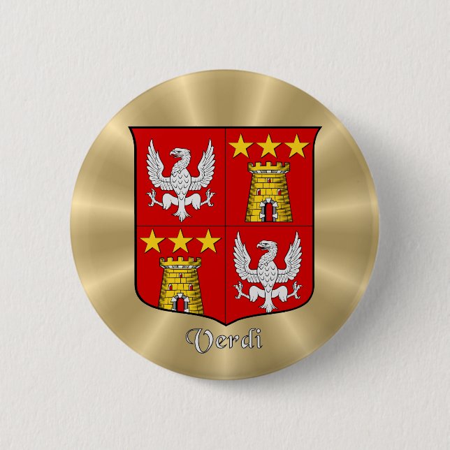 Historischer Schild von Verdi über den Goldenen So Button (Vorderseite)