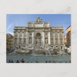 Historischer Trevi-Brunnen in Rom, Italien Postkarte