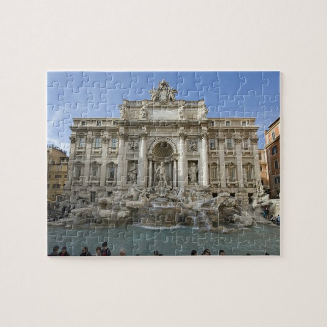 Historischer Trevi-Brunnen in Rom, Italien Puzzle (Horizontal)