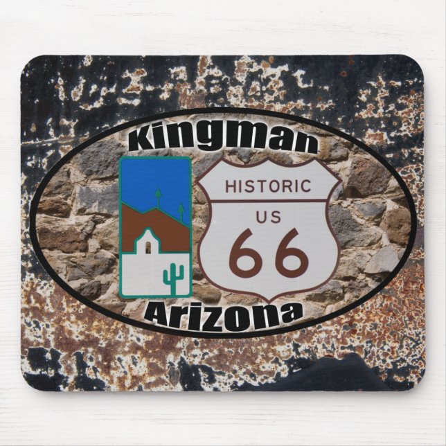 Historischer US-Weg 66 Kingman, Arizona Mousepad (Vorne)