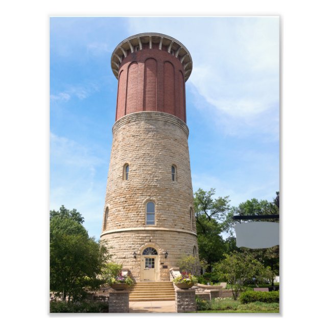 Historischer Wasserturm im Western Fotodruck (Vorne)