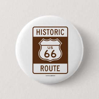 Historischer Weg US-Weg 66 (Transport-Zeichen) Button