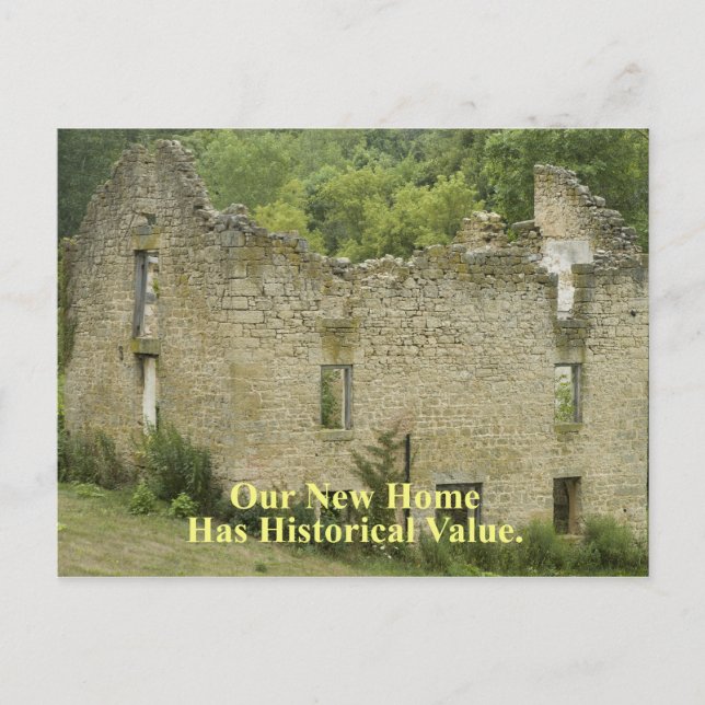 Historischer Wert Zuhause 2 - Gewohnte Adressenänd Ankündigungspostkarte (Vorderseite)