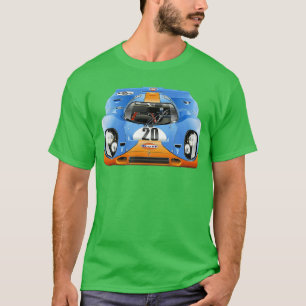 Historisches 1970 Le Mans 917 Gulf Vintage-Rennwag T-Shirt