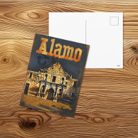 Historisches Alamo Vintage Reiseplakat