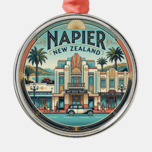 Historisches Art Deco-Viertel Napier Neuseeland Ornament Aus Metall