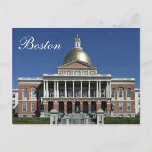 Historisches Boston Massachusetts Staat House Post Postkarte