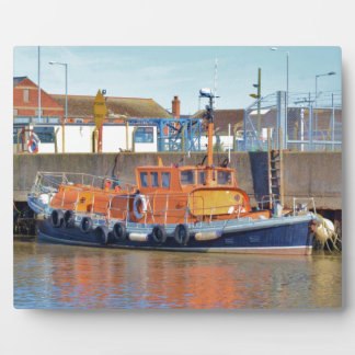 Historisches britisches Rettungsboot Fotoplatte