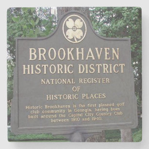Historisches Brookhaven, Atlanta MarmorUntersetzer Steinuntersetzer