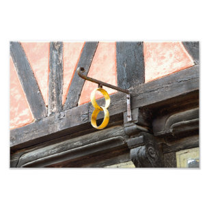 Historisches Dänisches Schmuckgeschäft Zeichen Fotodruck