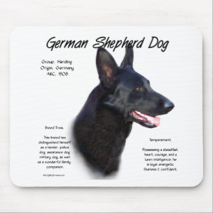Historisches Design des deutschen Schäferhundes (b Mousepad