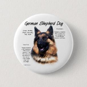 Historisches Design des deutschen Schäferhundes (L Button