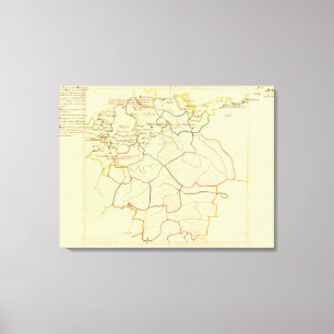 Historisches Deutschland und Österreich Leinwanddruck
