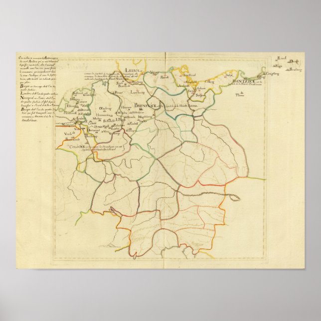 Historisches Deutschland und Österreich Poster (Vorne)