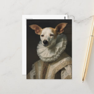 Historisches Dog-Portrait Postkarte