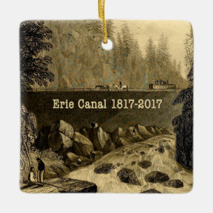 Historisches Erie-Kanal-Jubiläumsjahrhundert Keramikornament