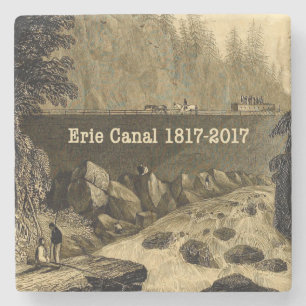 Historisches Erie-Kanal-Zweihundert-Jahr-Jubiläum Steinuntersetzer