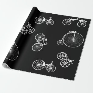 Historisches Fahrrad Geschenkpapier