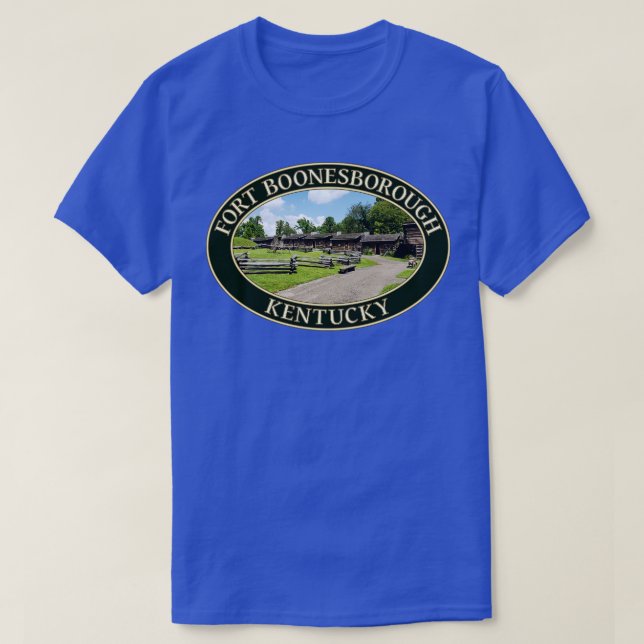 Historisches Fort Boonesborough aus dem 18. Jahrhu T-Shirt (Design vorne)