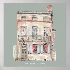 Historisches Gebäude New Orleans Poster