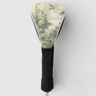 Historisches grünes französisches szenisches Toile Golf Headcover