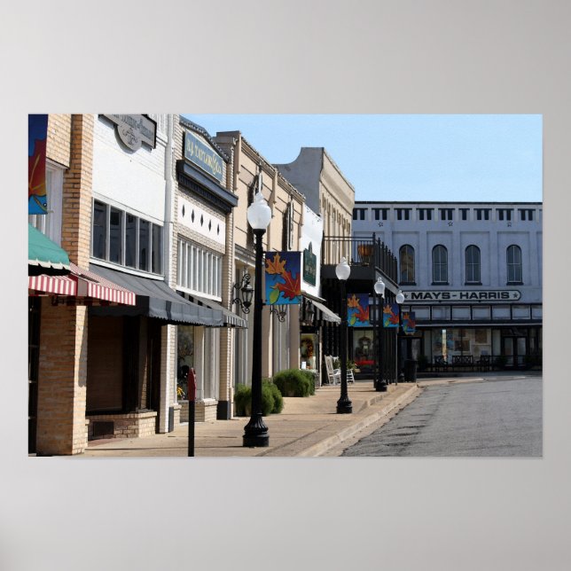 Historisches Henderson, Texas Poster (Vorne)